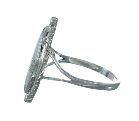 Zuni Opal Sterling Silver Native American Ring Size 6 X11140